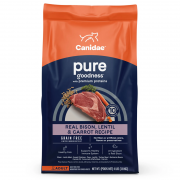 CANIDAE [無穀物] - 陸地成犬配方(美洲野牛, 小扁豆&紅蘿蔔) 狗糧 4lb